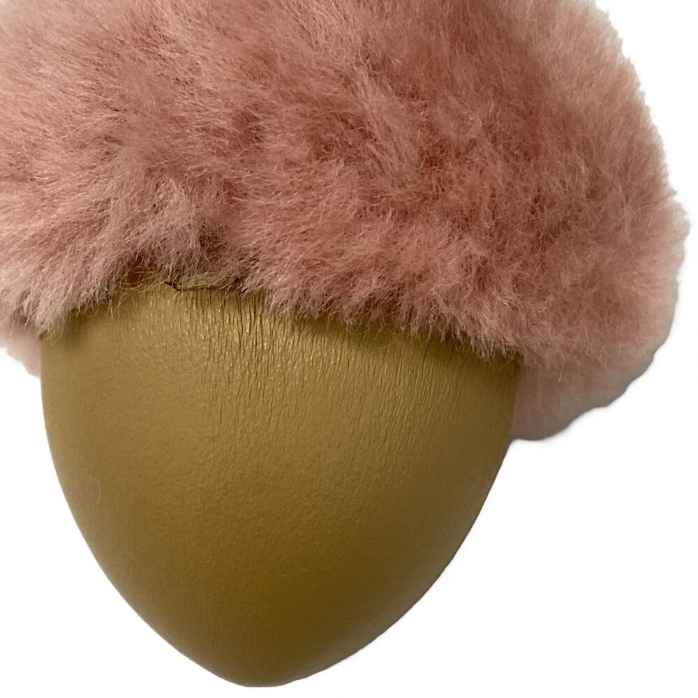 Fendi Acorn Charm Bag Charm 7AS427AYJ8F1UJ1 Beige Pink Leather Fur - Picture 5 of 6